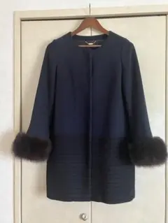 新品　NOLLY’S sophi アンゴラ袖ファーショートコート 新品 NOLLY'S sophi アンゴラ袖ファーショートコート NOLLEY'S