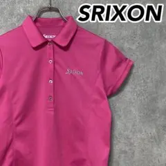 【美品】 SRIXON スリクソン ロゴ ポロシャツ ゴルフウェア 半袖