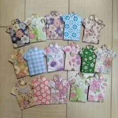 折り紙　 Tシャツ型、楊枝入れ　16個セット