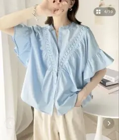 【新品未使用】クラシカルエルフ×java 2WAYタックフリル袖ブラウス