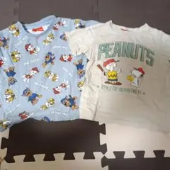 PEANUTS & PAW PATROL Tシャツ 2枚セット100