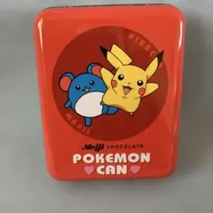 ポケモン　空き缶　ピカチュウ　マリル　明治　チョコレート