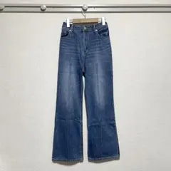 【美品】RAGEBLUE(レイジブルー)デニムフレアパンツ Lサイズ ゆったり