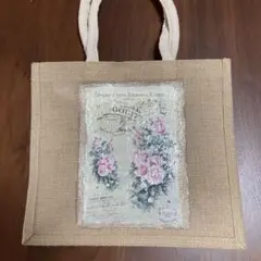 ジュートバッグ・デコパージュ
