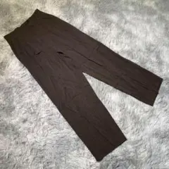 ウイークエンドマックスマーラ テーパードパンツ ストレッチ性 ウール ブラウン