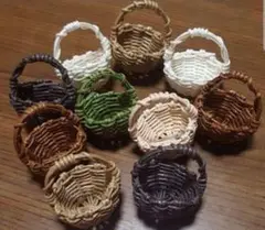 エコクラフト　ミニチュアかご