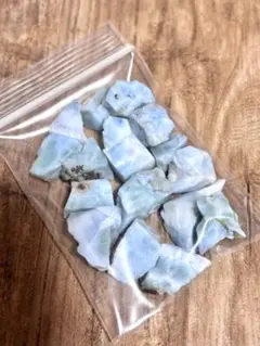 r3.ドミニカ ラリマー 原石ラフ 1セット 天然石 鉱物標本