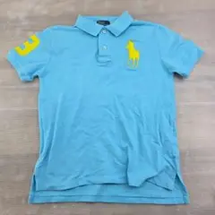 ＄Polo by Ralph Lauren 水色ポロシャツ M