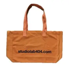 studiolab404.com オリジナルトートバッグオレンジ スタジオラボ404 キャンバストートバッグ オレンジ