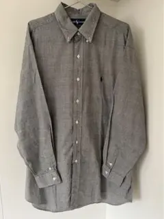 Ralph Lauren グレー チェック柄 長袖シャツ L