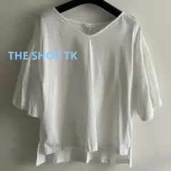 新品未使用品✳︎THE SHOP TK Vネック バルーンスリーブ Tシャツ