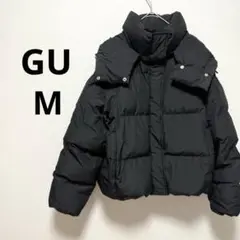 GU ジーユー レディース アウター ジャケット 黒 ブラック フード付き M