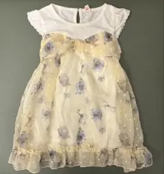 【Angel Love】花柄シフォンワンピース 95cm