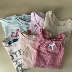 90cm 半袖　Tシャツ 女の子　7枚セット