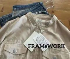タグ付新品 FRAMeWORK コットンシルク　薄手ミリタリージャケット