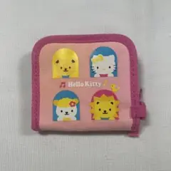【平成レトロ】ハローキティ 財布 ピンク サンリオ キャラクター集合柄