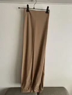 タックワイドパンツ Lサイズ ベージュ