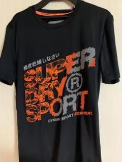 8月末終売 SUPERDRY ブラック Tシャツ 極度乾燥しなさい