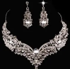 2点セット◎ ピアス u0026 ネックレス 結婚式 ウェディング ブライダル i