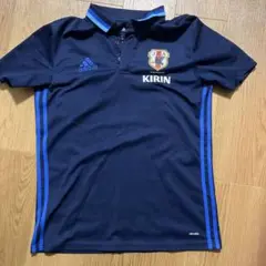adidas JFA ポロシャツ ネイビー