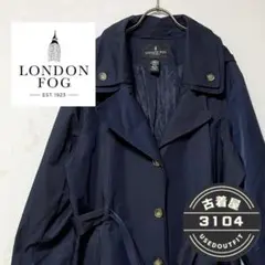 ロンドンフォグ トレンチコート ネイビー レディース 古着