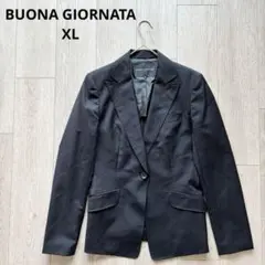 ボナジョルナータ ブラック ブレザー 大きいサイズ XL