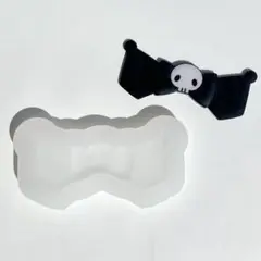 #0142シリコンモールド　たれ耳　デビル耳　デコパーツ　トレカケース　レンジ