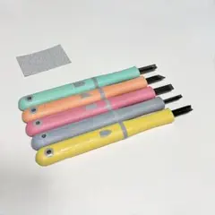 銀鳥産業 彫刻刀セット 5本組 ソフトハンドル ケース付き