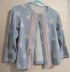 fafa　COTTON95%ガーデン　サイズ110 水色