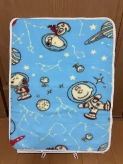 赤ちゃん用タオル地とリバーシブル、スヌーピー 宇宙テーマ ブランケット