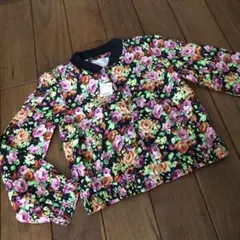 新品タグ付き BACK NUMBER バックナンバー 花柄ブルゾン 140cm