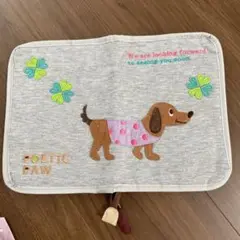 nic nac 母子手帳ケース 犬の刺繍付き