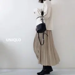 UNIQLO シフォンプリーツロングスカート
