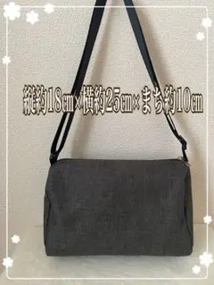 【新品】グレー ショルダーバッグ　サコッシュ　小旅行　トラベル　小物入れ