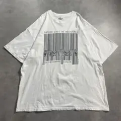 90s USA製 シマウマ バーコード アニマル vintage T-shirt