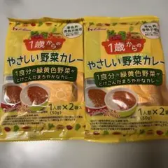 ハウス食品 やさしい野菜カレー 1人前×2袋入×2個セット
