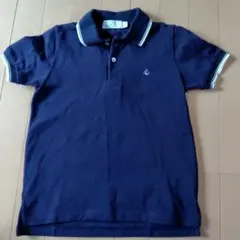 PETIT BATEAU　ネイビー　ポロシャツ　10ans（140）　プチバトー