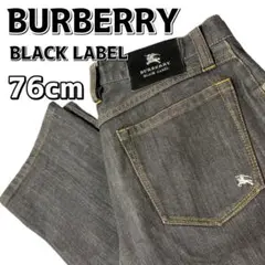 BURBERRY BLACKLABEL デニム グレー パンツ 76cm Gパン