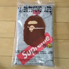 シュプリーム　ポケットTシャツ　ポケT　ステッカー付き　エイプ袋付き