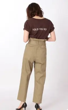 ETRE TOKYO エトレトウキョウ ハイウエスト チノパンツ