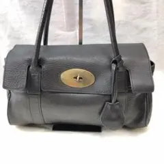 【マルベリー】ベイズウォーター ハンドバッグ トートバッグ 黒 レザー 革