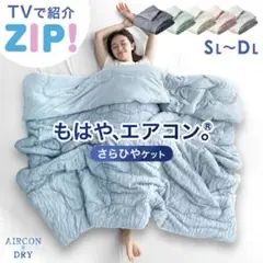 タンスのゲン　もはやエアコン　アイスグレー　シングル　掛け布団