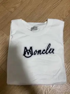 Moncler 刺繍ロゴ ホワイト Tシャツ