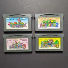 【ソフト単品】スーパーマリオアドバンス　GBAソフト　4点セット　動作確認済み