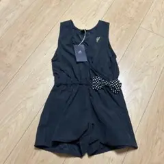 【新品・未使用品】AIMABLE 黒 ドットリボンロンパース 90cm