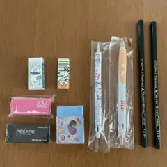 消しゴム、筆記用具