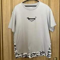 graniph 犬イラスト 半袖Tシャツ S グレー