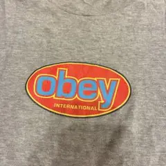 obey INTERNATIONAL Tシャツ Lサイズ グレー