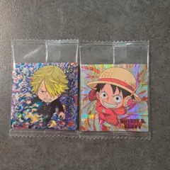 ワンピース大海賊シールウエハース ルフィ サンジ
