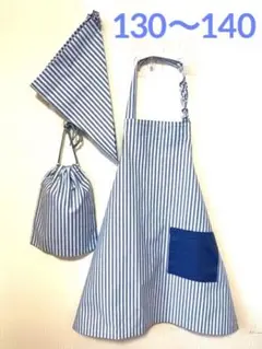 キッズエプロン・三角巾・巾着 ハンドメイド